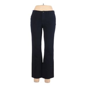 Lauren by Ralph Lauren Adelle Khakis Size 10 Navy Blue Mid Rise Straight‎ Leg